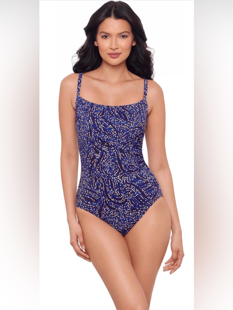 Miraclesuit Women's Swimwear One Piece Plum Color * Sz 10 * Brand New W/Tags *